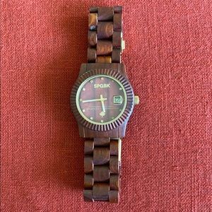 Redwood/Gold watch